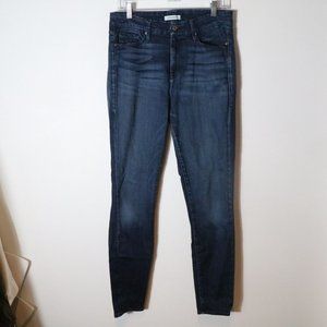 Good American Good Waist Skinny Jeans Size 8 29 Dark Wash High Rise Lyocell